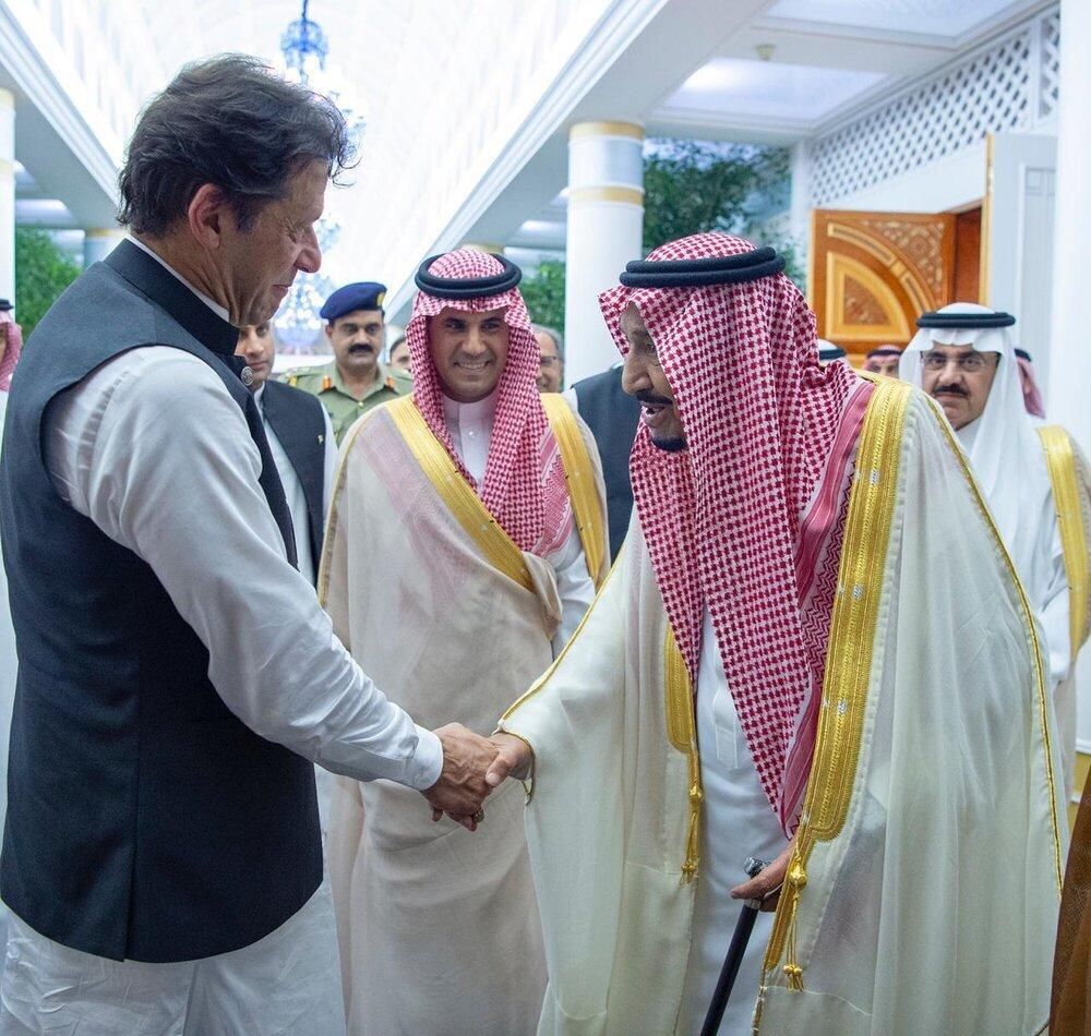 دیدار پادشاه سعودی با نخست وزیر پاکستان