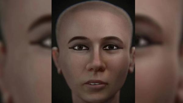 هوش مصنوعی چهره توت عنخ آمون را بازسازی کرد، عکس