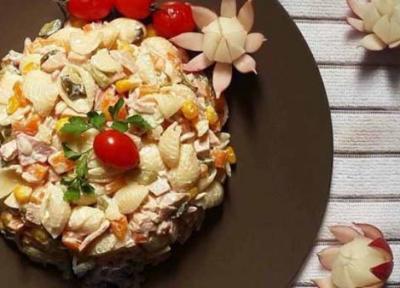 طرز تهیه سالاد ماکارونی ساده با طعمی بی نظیر