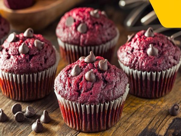 2 طرز تهیه مافین لبو در فر و بدون فر ، 20 نکته مافین لبو پف و نرم