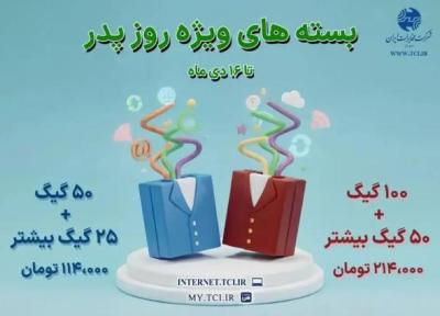 بسته های ویژه روز پدر شرکت مخابرات ایران معرفی شدند